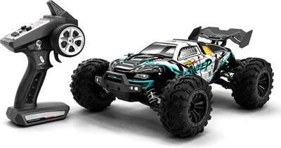 Produktbild von RC Car 2.4Ghz 70KM/H High Speed 1:16 Offroad RC Trucks Brushless Motor LED Licht 4WD Vehicle Racing Climbing Car Geschenke für Kinder Erwachsene