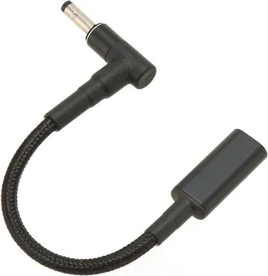 Zdjęcie produktu dla Kabel z przejściówką USB-C 100 W – mały i przenośny – przejściówka ładująca USB-C na DC 4,0 × 1,7 mm