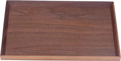 Zdjęcie produktu dla Drewniana Taca 30/35/40 cm Brązowa Prostokątna Taca do Serwowania Kwadratowa Orzechowa Dekoracja Owoce Herbata Kawa Taca Do Restauracji Baru Domowego - Duży Format Akcesoria Kuchenne Taca Kwadratowa 70x70