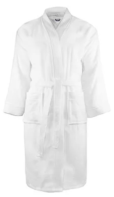 Image de The One Towelling - Peignoir « Classic » pour hommes/femmes Unie LT4043 (S-M) (Blanc)