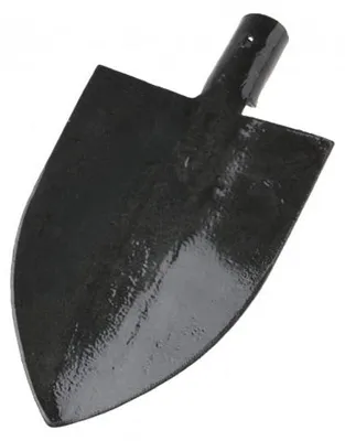 Image de bêche pointue forgée 22x25cm sans manche
