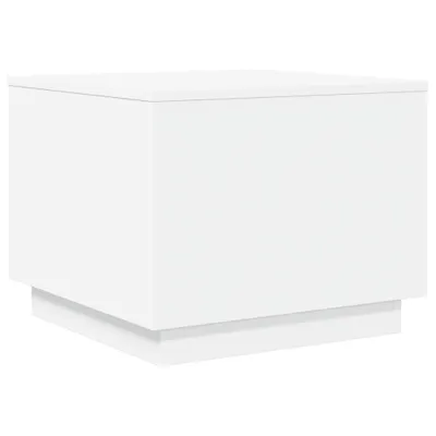Produktbild von "Winterschlussverkauf "Couchtisch - CLORIS - Wohnzimmertisch - Robust und langlebig - mit LED-Leuchten Weiß 50x50x40 cm - NeuMöbel9986377