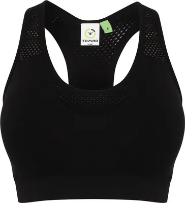 Image de Tombo - Soutien-gorge de sport sans couture pour femme RW10203 (34 FR) (Noir)