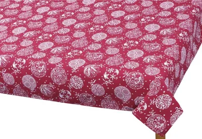 Obrázok produktu pre Obrus CHRISTMAS - 70x70 cm - červený,béžový