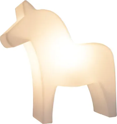 Produktbild von 8 seasons - Motivleuchte Shining Dala Horse 43 cm weiß LED