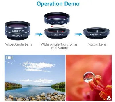 Productafbeelding van DrPhone APEX1 - 5 in 1 HD Lenzen - Smartphone Camera Lens Kit - Macro - Fisheye