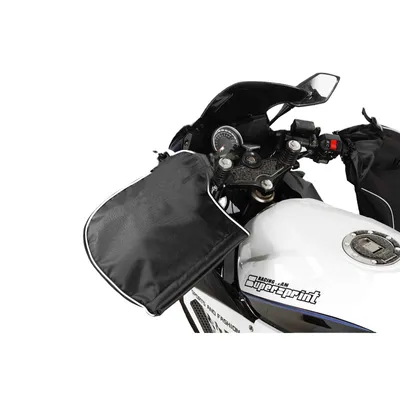 Produktbild von BLANCC Lenkerstulpen | Handschuhe für Roller, Scooter, Fahrrad & Motorrad | Motorradlenker Winddicht Handwärmer | Lenkerhandschuhe Wasserdicht Winter | Lenkermuffen - Schwarz