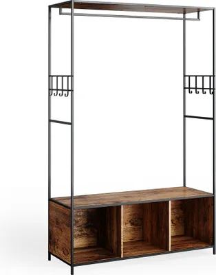 Produktbild von Kleiderschrank Vicco Fyrk Eiche rustikal 119.5 x 189 cm, Model 34198