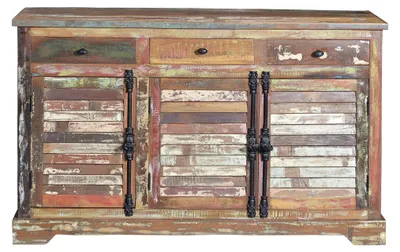 Image de Buffet Tarum en bois recyclé, 90 cm x 150 cm x 45 cm, Giner y Colomer