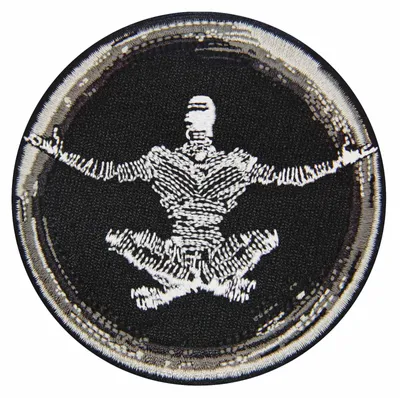 Patch, geborduurt, 7,6 x 7,6 cm, hitzeklebend, 1 Stück