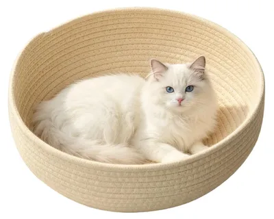 Image de Panier pour chat en coton, lavable