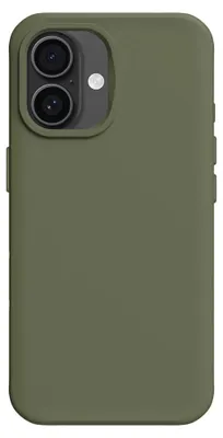 Imagen del producto de Funda Rhinoshield SolidX para iPhone 16, compatible con carga inalámbrica, color verde oliva