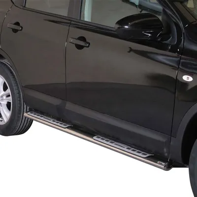 Zdjęcie produktu dla Progi boczne ze stali nierdzewnej do Nissan Qashqai 2010-2013 srebrne