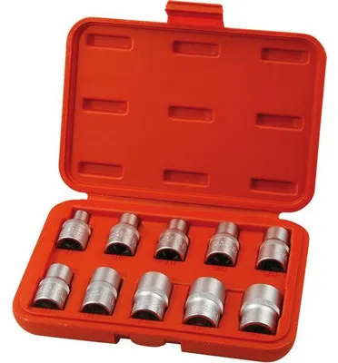 Zdjęcie produktu dla Gniazda wewnętrzne TORX, zestaw 10, CrV