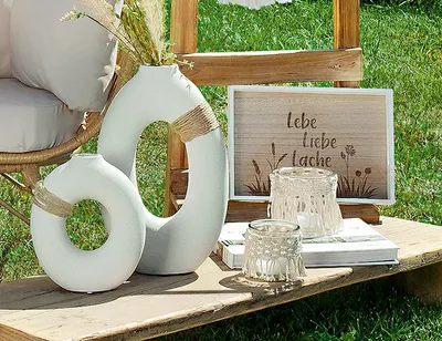 Immagine prodotto di Gilde Glas Windlicht "Makramee" VE 4