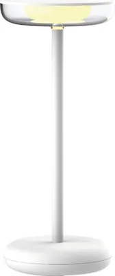 Produktbild von Luxus - Tischlampe Mykonos - Weiß - H26 x Ø11