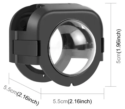 Immagine prodotto di Copriobiettivo panoramico PULUZ PU975, custodia protettiva trasparente, compatibile con gli accessori Insta360 X4
