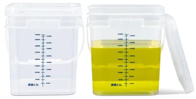 Productafbeelding van Set van 2 Voedselveilige Plastic Emmers, 4 Liter