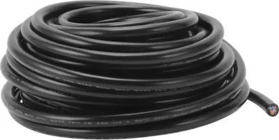 Produktbild von Elektrische Masseleitung Automobil-Stromleitung 49FT Schwarz TC 1 Stück 16AWG 8 Leiter Vollständig isoliert & Soft-Touch-Mantel Universal