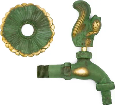 Produktbild von Nostalgie Auslaufventil Eichhörnchen 1/2 Zoll patiniertes Messing