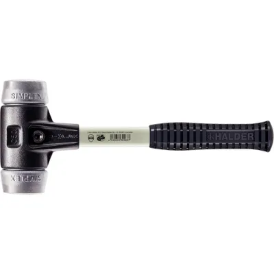 Image de Maillet HALDER SIMPLEX Métal doux avec boîtier en fonte malléable renforcée et manche en fibre de verre - D=30 mm - 3709.030