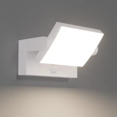 Image de Applique murale extérieure 24W avec détecteur de mouvement et panneau LED rotatif