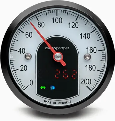 Produktbild von Motogadget Tacho motoscope tiny (49 mm) schwarzer Ring