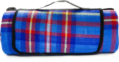 Produktbild von Picknickdecke blau 135x190 cm mit Isolierfunktion Campingdecke Matte 500g