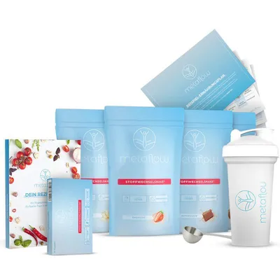 Produktbild von MetaFlow – Stoffwechsel-Shake Starter-Set – Monatsvorrat