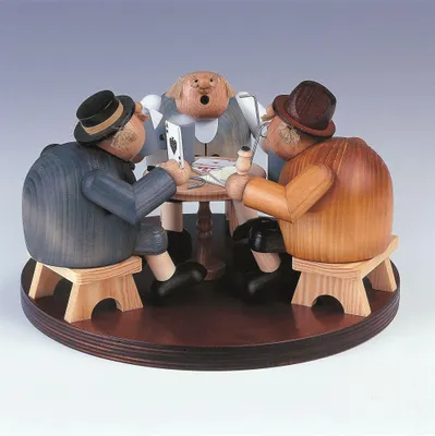 Produktbild von Skatrunde (19cm) Räuchermann von KWO