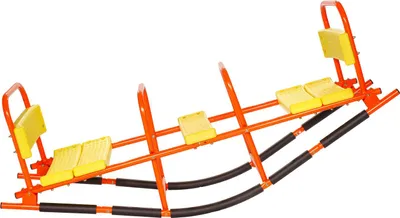 Image de SucceBuy Bascule de jardin 90kg Carrousel pour enfants Bascule à bascule 1535x490x645mm