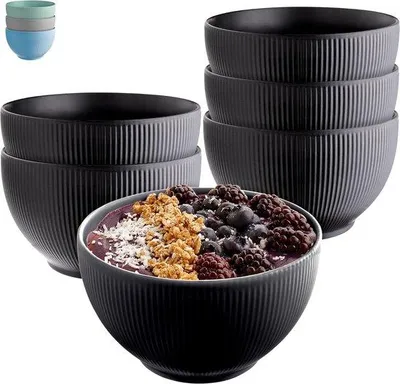 Immagine prodotto di Ciotoline in Vetroceramica per muesli, nero, 700 ml