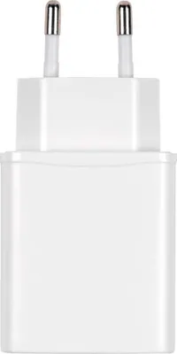Immagine prodotto di Set caricabatterie super veloce da 18 W per smartphone e tablet, bianco, cavo USB-C incluso