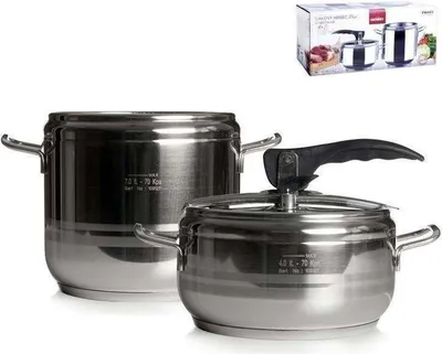 Image de ORION Autocuiseur en acier adapté à l'induction PROFI DUO 4+7l