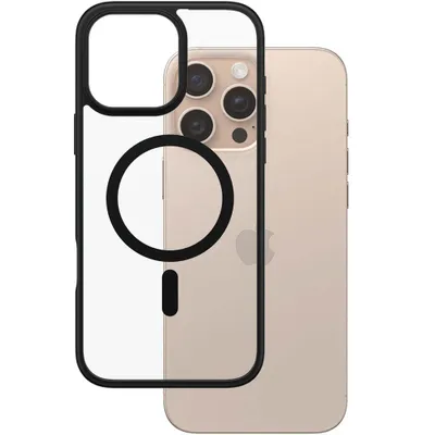 Productafbeelding van PanzerGlass HardCase, zwart, met MagSafe-functionaliteit, voor iPhone 16 Pro Max