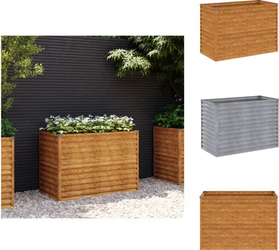 Zdjęcie produktu dla vidaXL Podwyższona grządka 100x50x69 cm ze stali Corten - Donice i doniczki