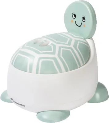 Immagine prodotto di Bebeconfort Comodo vasino per bambini, 12-36 mesi (max. 20 kg), Simpatico disegno di animali, Ergonomico e compatto, Facile da pulire, Tartaruga
