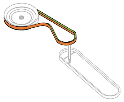 Produktbild von Keilriemen Fahrantrieb 5L50 passend MTD 7540362,7540138,7540445,7540444