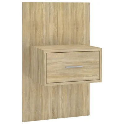 Produktbild von Wand-Nachttisch Sonoma-Eiche Holzwerkstoff 48,5 x 32,5 x 80 cm