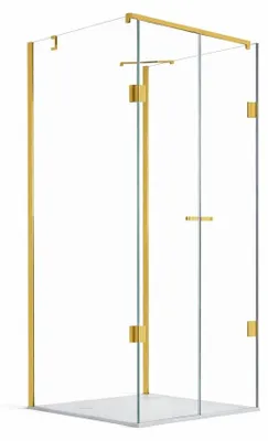 Produktbild von Glaswerk Westfalen- Emma 90x80x90cm U-Duschkabine Gold