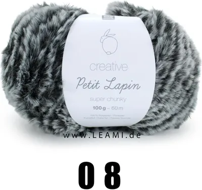 Produktbild von RICO Creative Petit Lapin Super chunky 08 Anthrazit