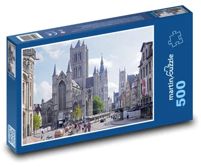 Obrázek produktu pro Puzzle 500 Historické město s katedrálou - martinpuzzle