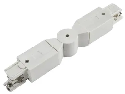 Produktbild von Qub V Verbinder 3 Phasen Schienensystem Weiß Eckverbinder