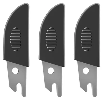 Image de Ensemble de 3 lames de rechange pour cisaille de coupe d'angle, en acier SK5