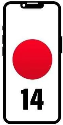A graphic representation of a smartphone with a red circle and the number 14.