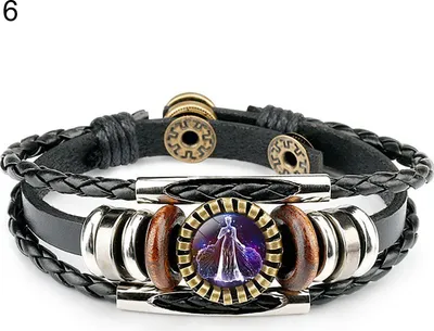 Produktbild von Legierungsarmband im Punk-Stil, dekoratives Vintage-Armband aus Kunstlederlegierung für Tourismusdenkmal-6