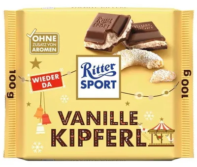 Produktbild von Ritter Sport Vanille Kipferl 100g