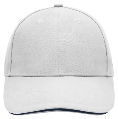 Produktbild von Myrtle Beach - Baseball-Mütze Sandwichschirm LT1307 (Einheitsgröße) (Weiß)