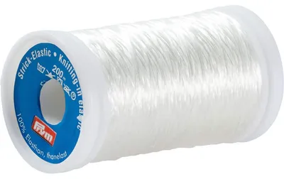 Strickgummi elastisch, Polyester, 200 m, 9,3 x 5,7 x 0,7 cm