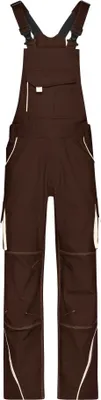 Produktbild von Workwear Pants with Bib - COLOR - brown/stone, Gr. 52